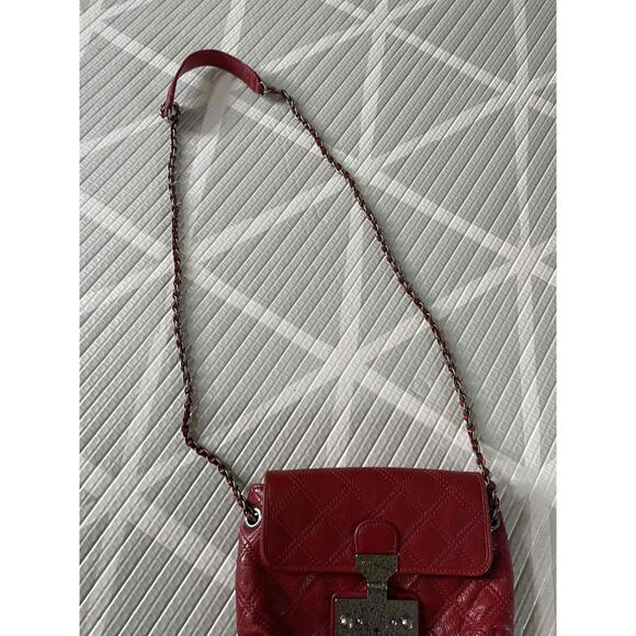 Marc Jacobs‎ Womens Red Chain Strap Quilted Crossbody Handbag - Picture 3 of 6
